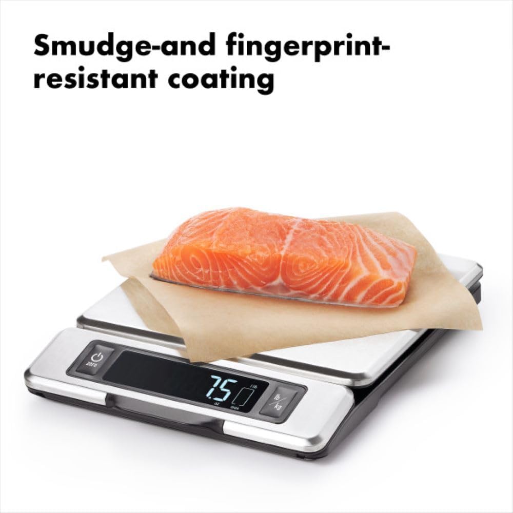 OXO Good Grips 11-Pound Stainless Steel Food Scale OXO Good Grips 11-Pound Stainless Steel Food Scale