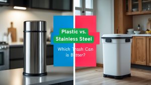 Plastic vs. Stainless Kitchen Trash Can