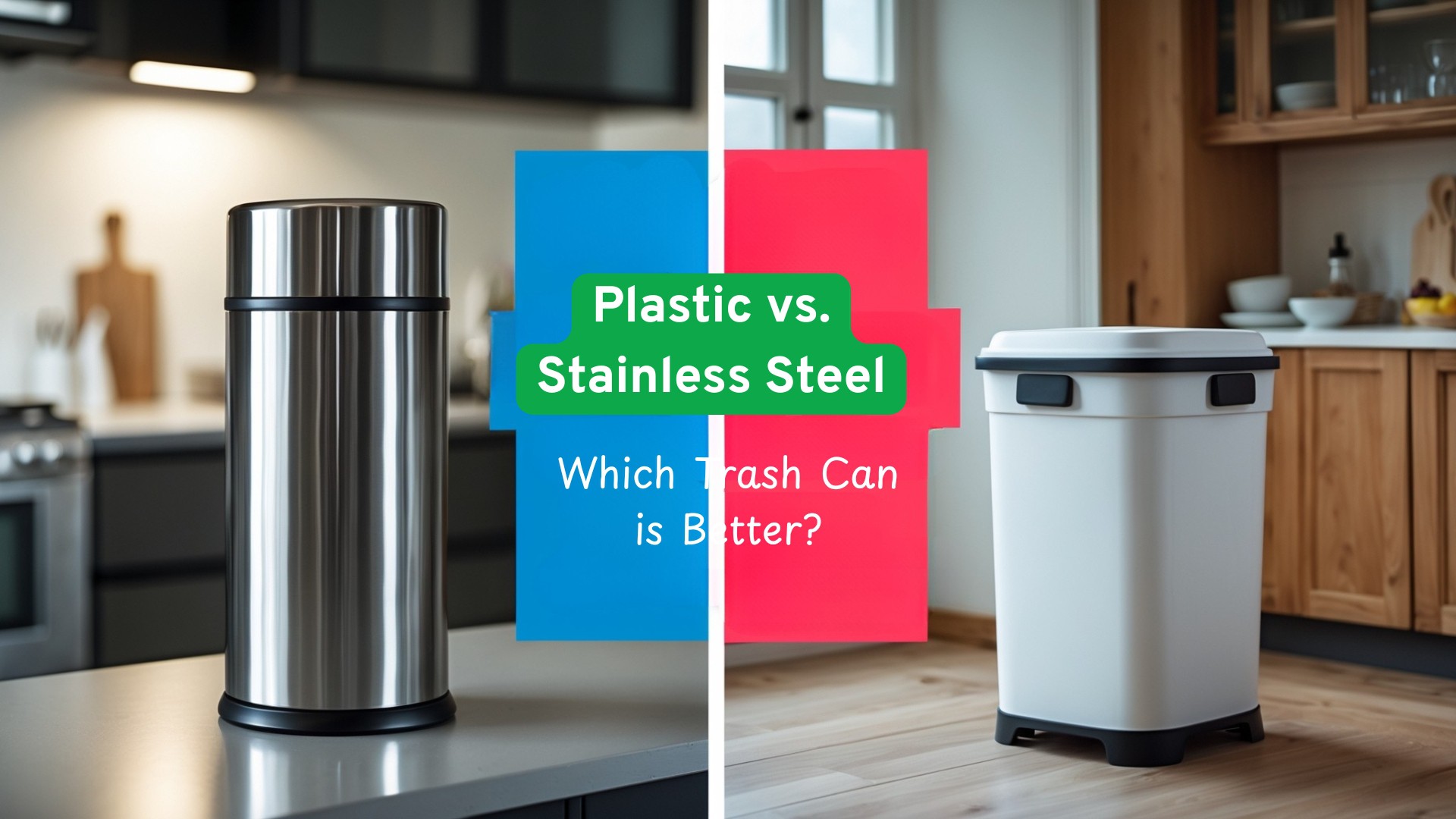 Plastic vs. Stainless Kitchen Trash Can