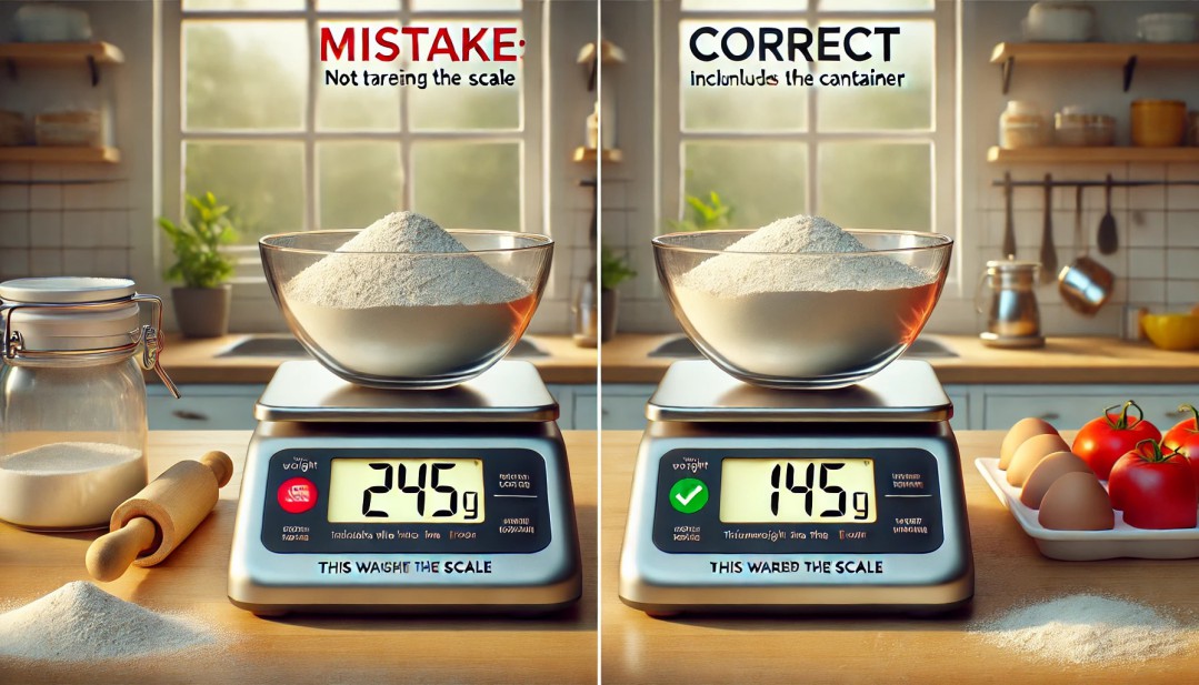 Taring Scale Before Weighing Taring Scale Before Weighing