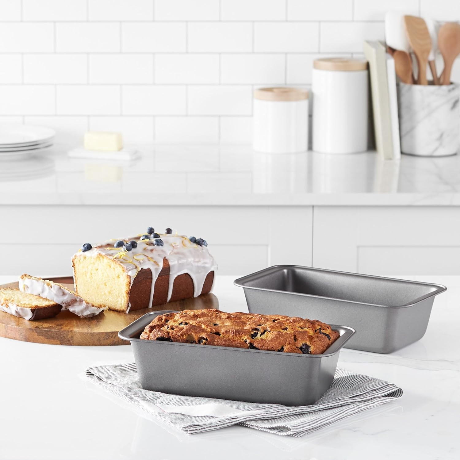 Amazon Basics Rectangular Baking Bread Loaf Pan Amazon Basics Rectangular Baking Bread Loaf Pan