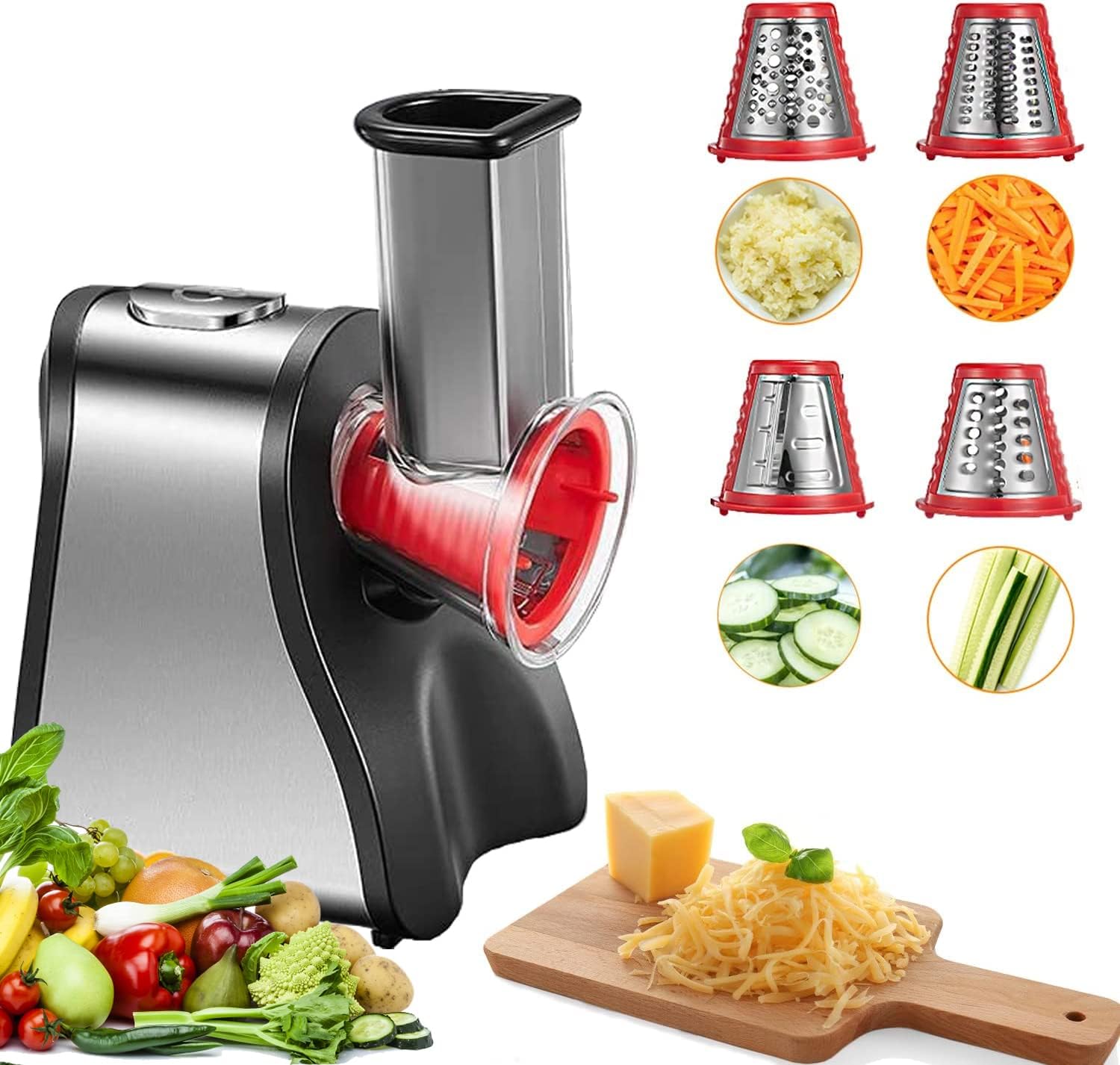 FOHERE Electric Cheese Grater Salad Maker