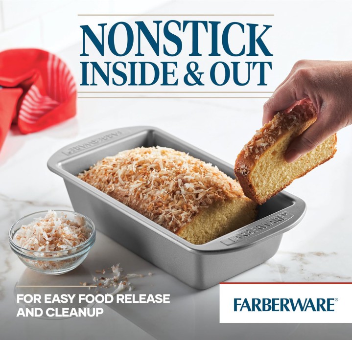The Farberware 9x5 Nonstick Loaf Pan The Farberware 9x5 Nonstick Loaf Pan