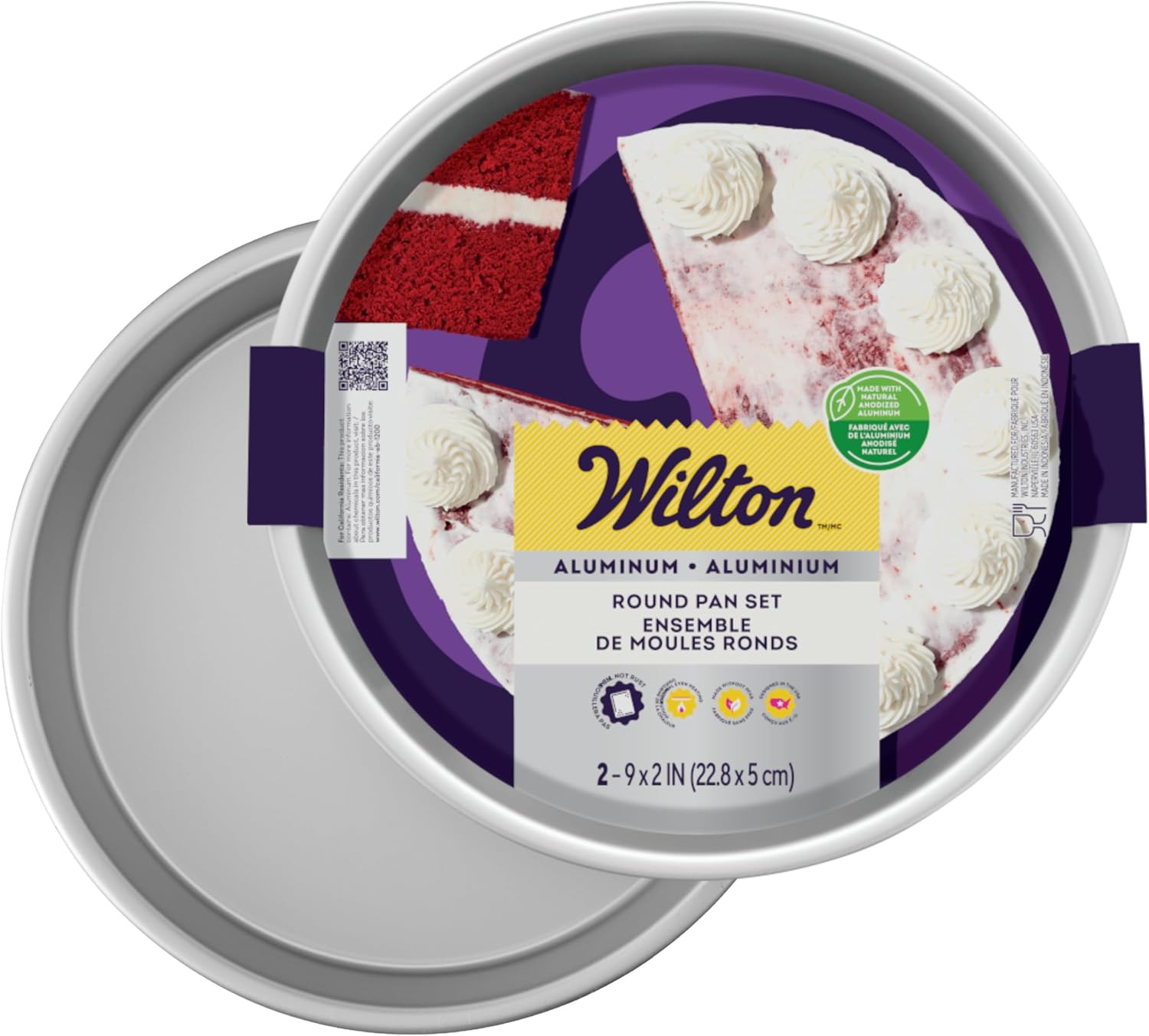 Wilton Aluminum 2-Piece Round Cake Pan Set Wilton Aluminum 2-Piece Round Cake Pan Set