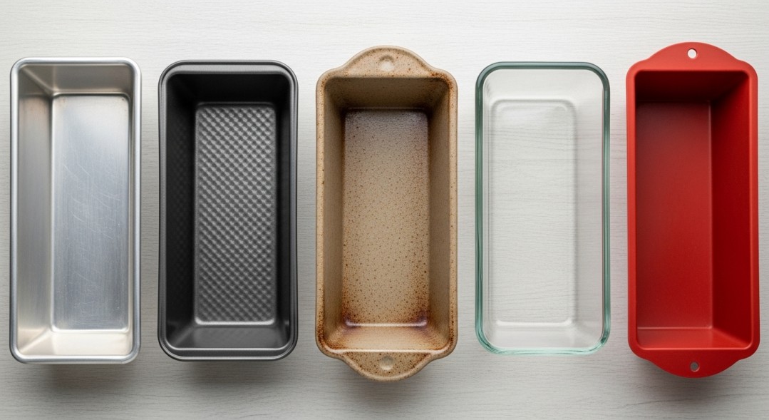 A collection of different loaf pans