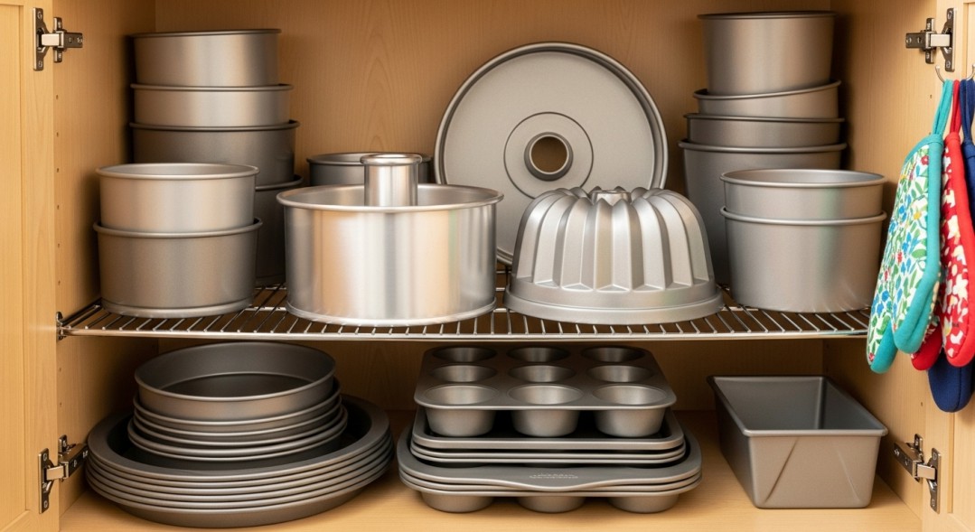 Baking Pans Organized Kitchen Storage