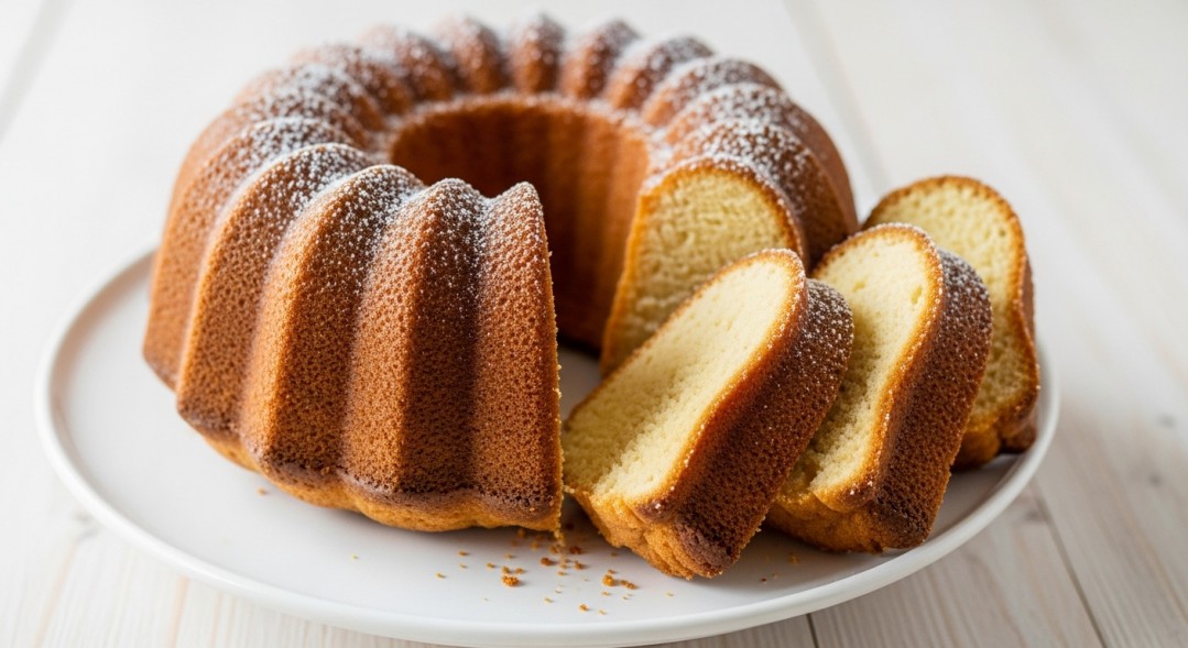 Bundt Cake Baking And Serving