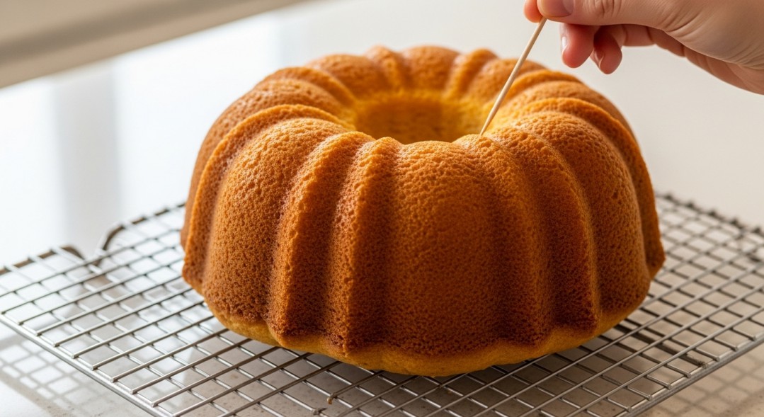 Bundt Cake Testing for Doneness