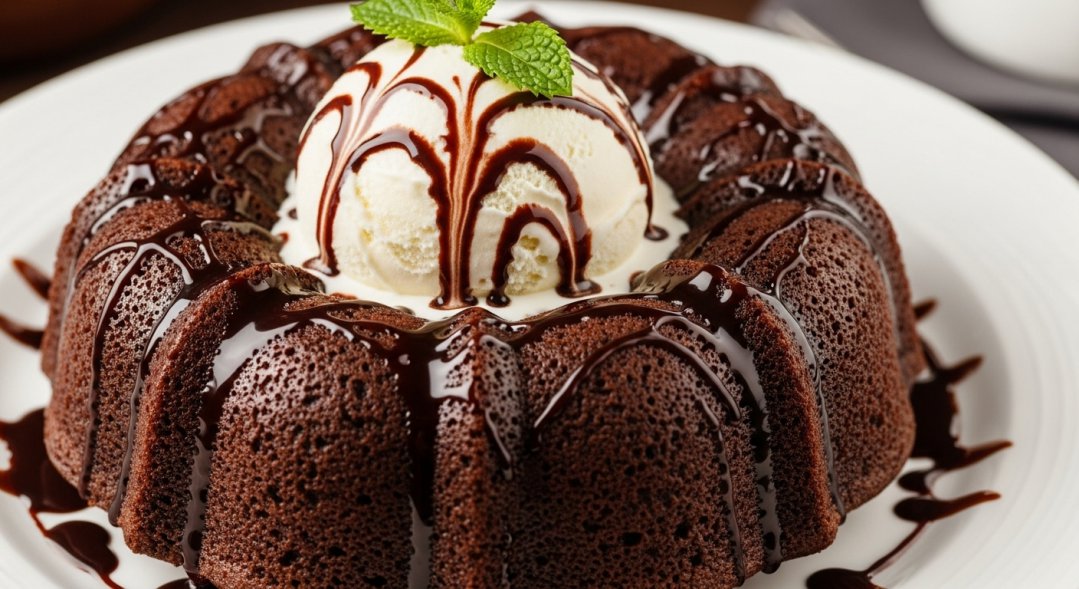 Bundt Cake With Ice Cream