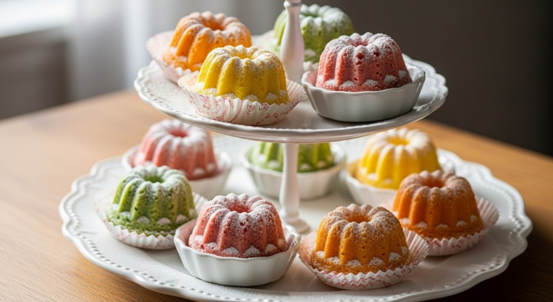 Bundt Cakes On A Tray