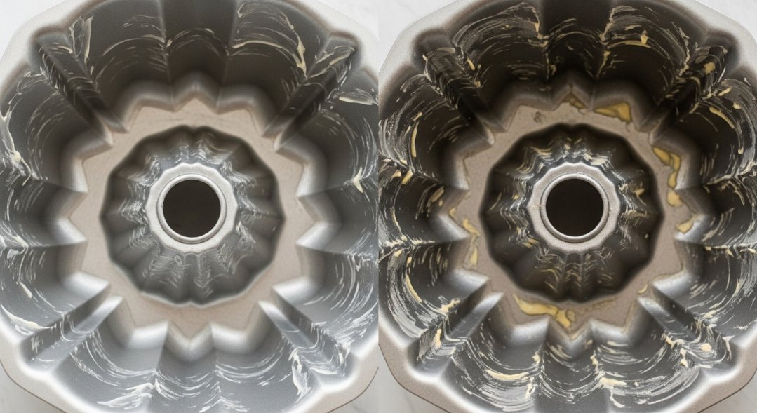 Bundt Pan Greasing Comparison