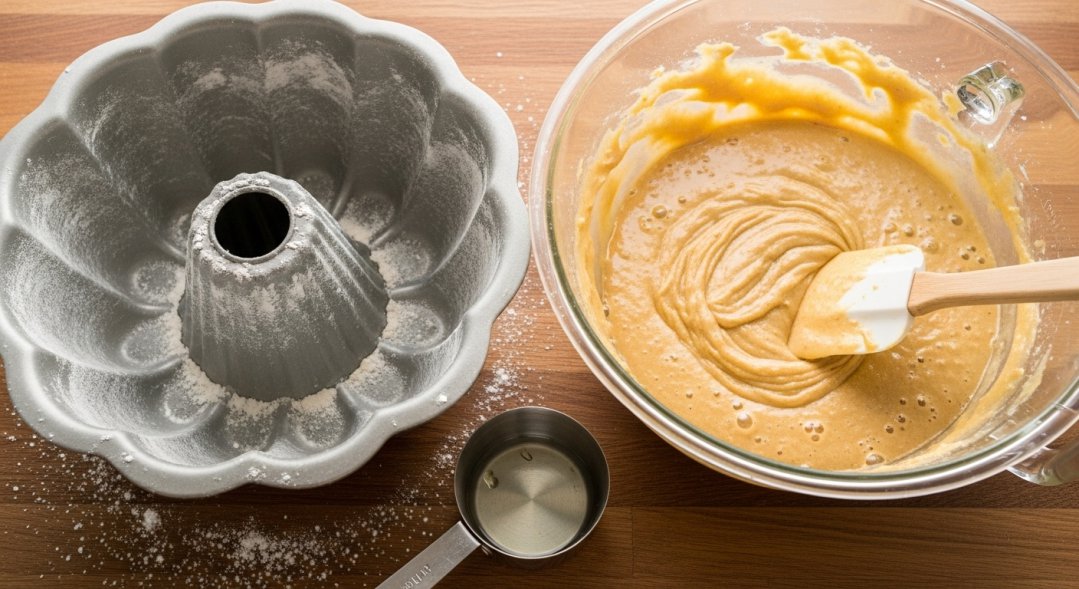 Bundt Pan Prepared, Batter Ready