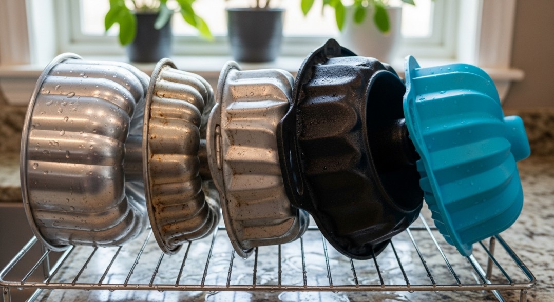 Bundt Pans Drying