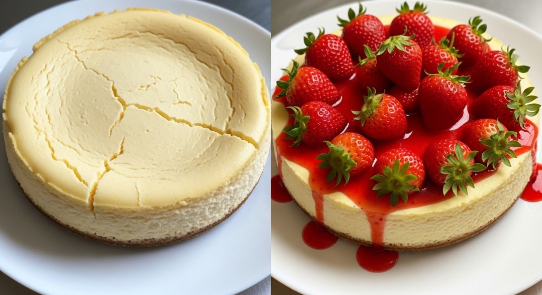 Cheesecake Makeover Cracked to Stunning