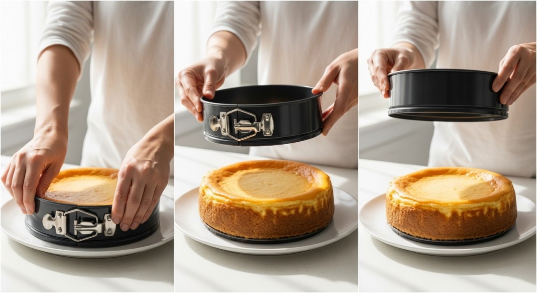 Cheesecake Ring Removal Step