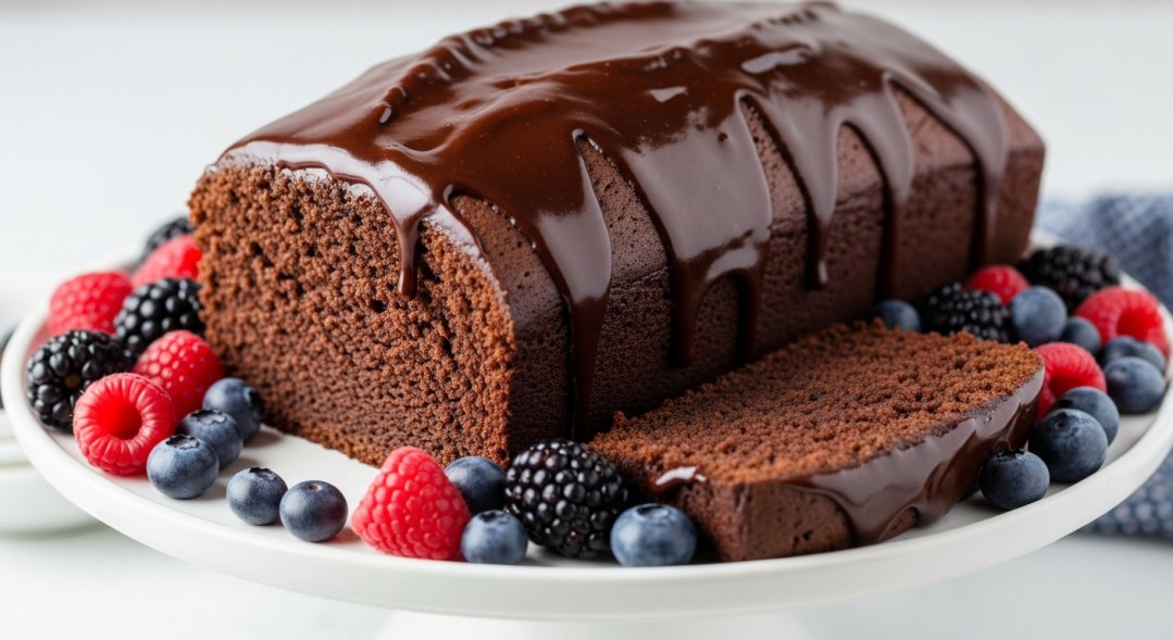 Chocolate Ganache Loaf Cake