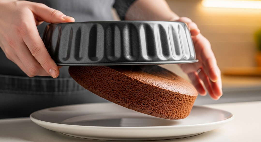 Chocolate Mousse Cake Inversion