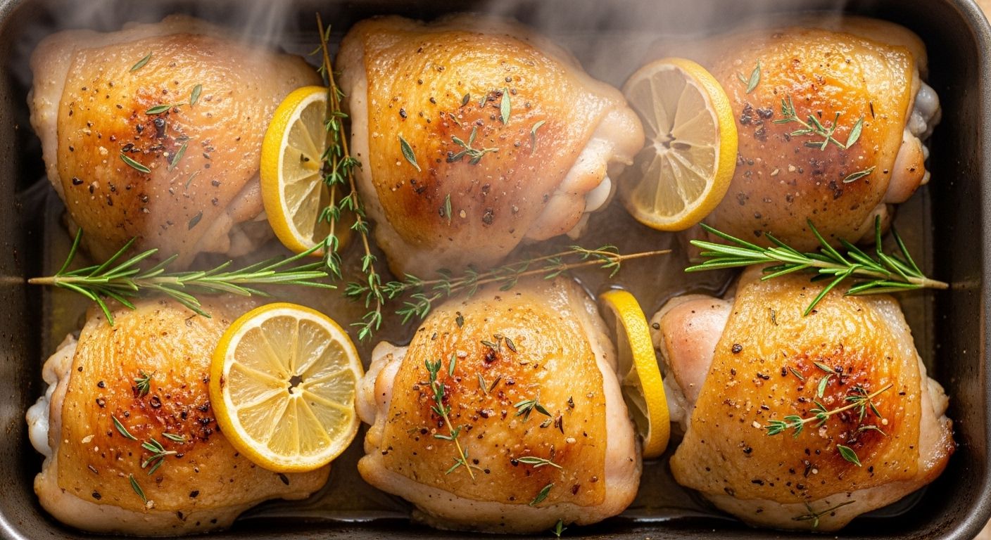 Lemon Herb Baked Chicken in Loaf pan