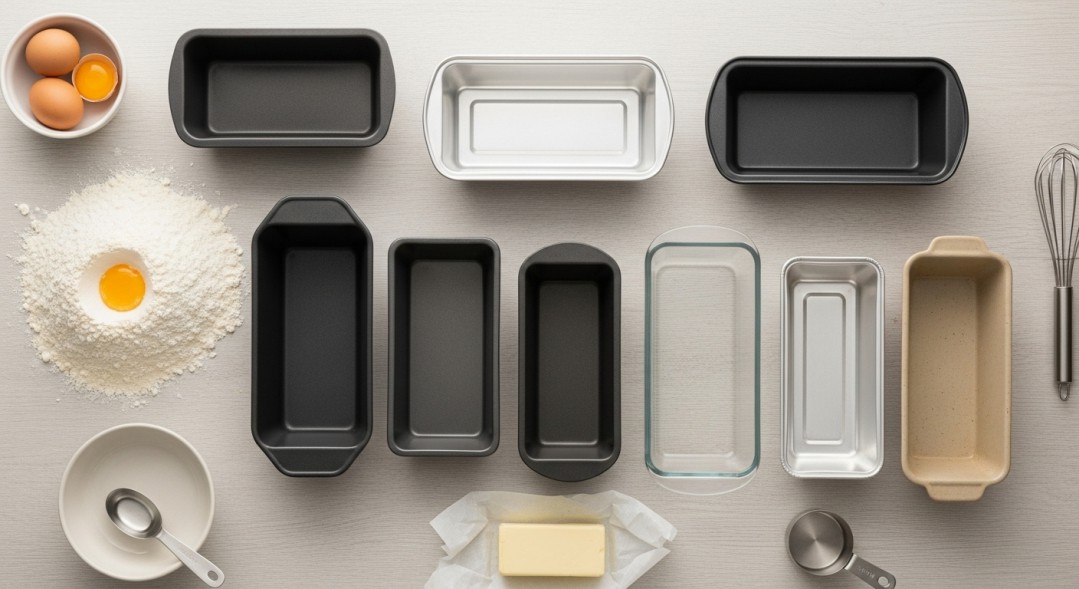Loaf Pans and Baking Ingredients