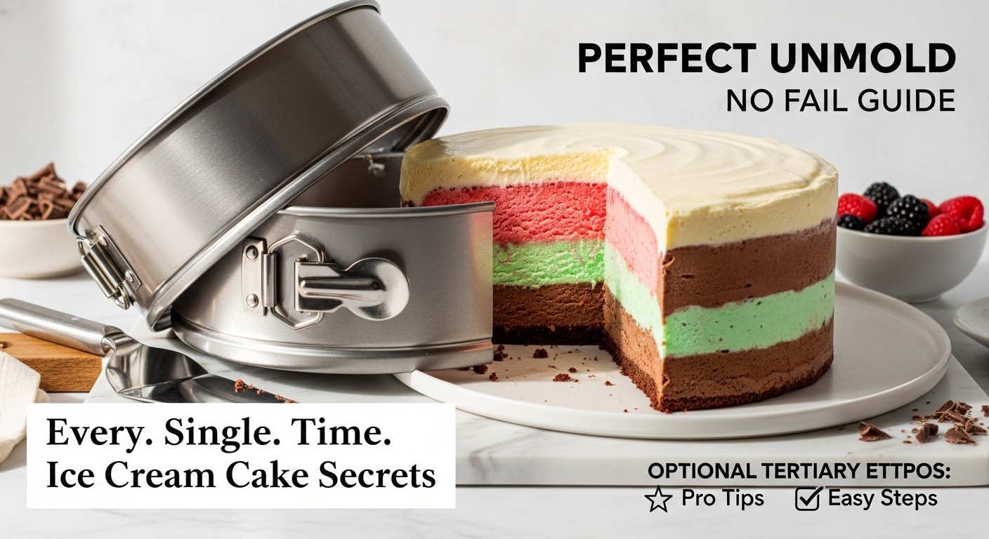 Making Ice Cream Cake in a Springform Pan