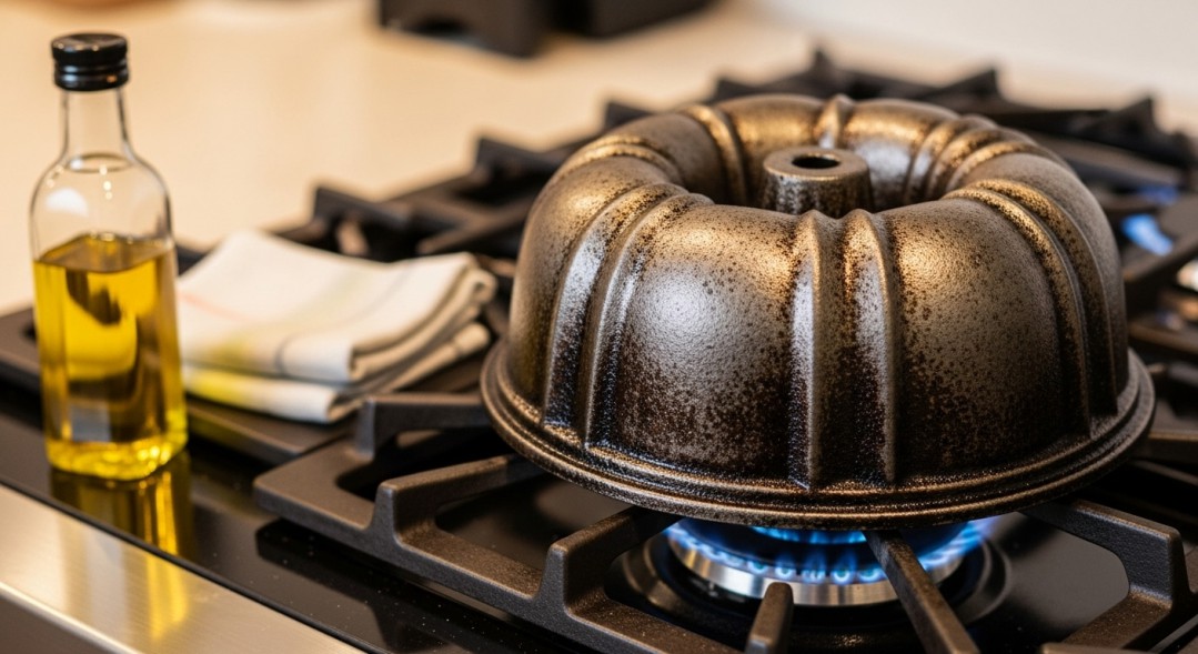 Re-seasoning Cast Iron Bundt Pan