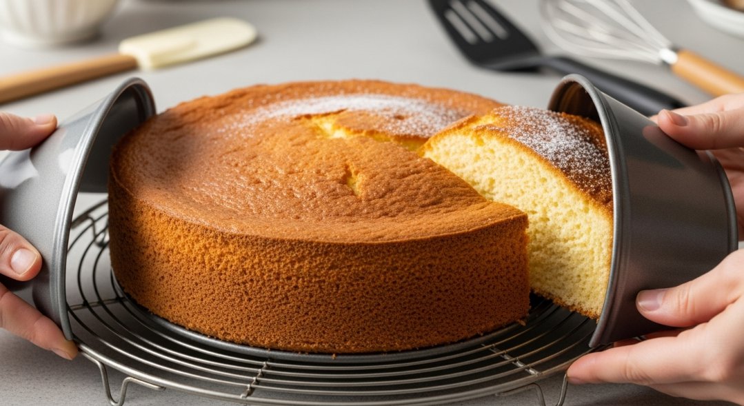 Revealing A Perfectly Baked Cake