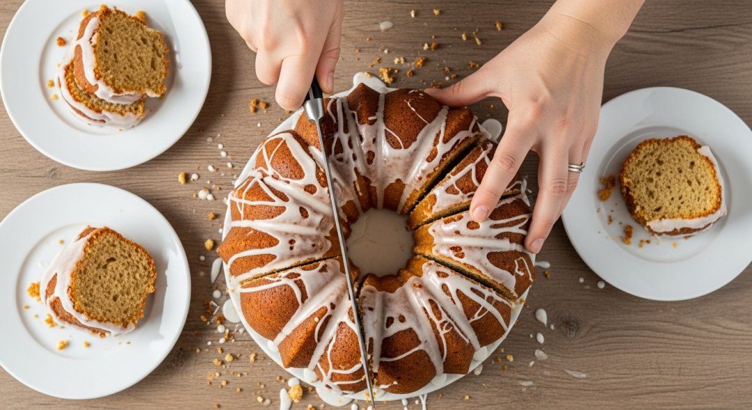 Slicing A Bundt Cake