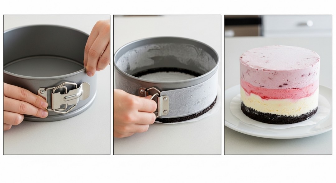 Unmolding An Ice Cream Cake