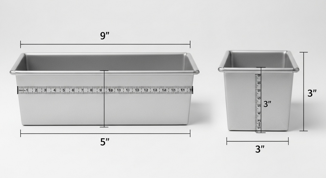 a standard 9x5 inch loaf pan