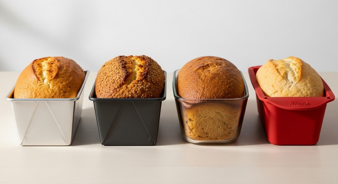 loaf pans made from different materials