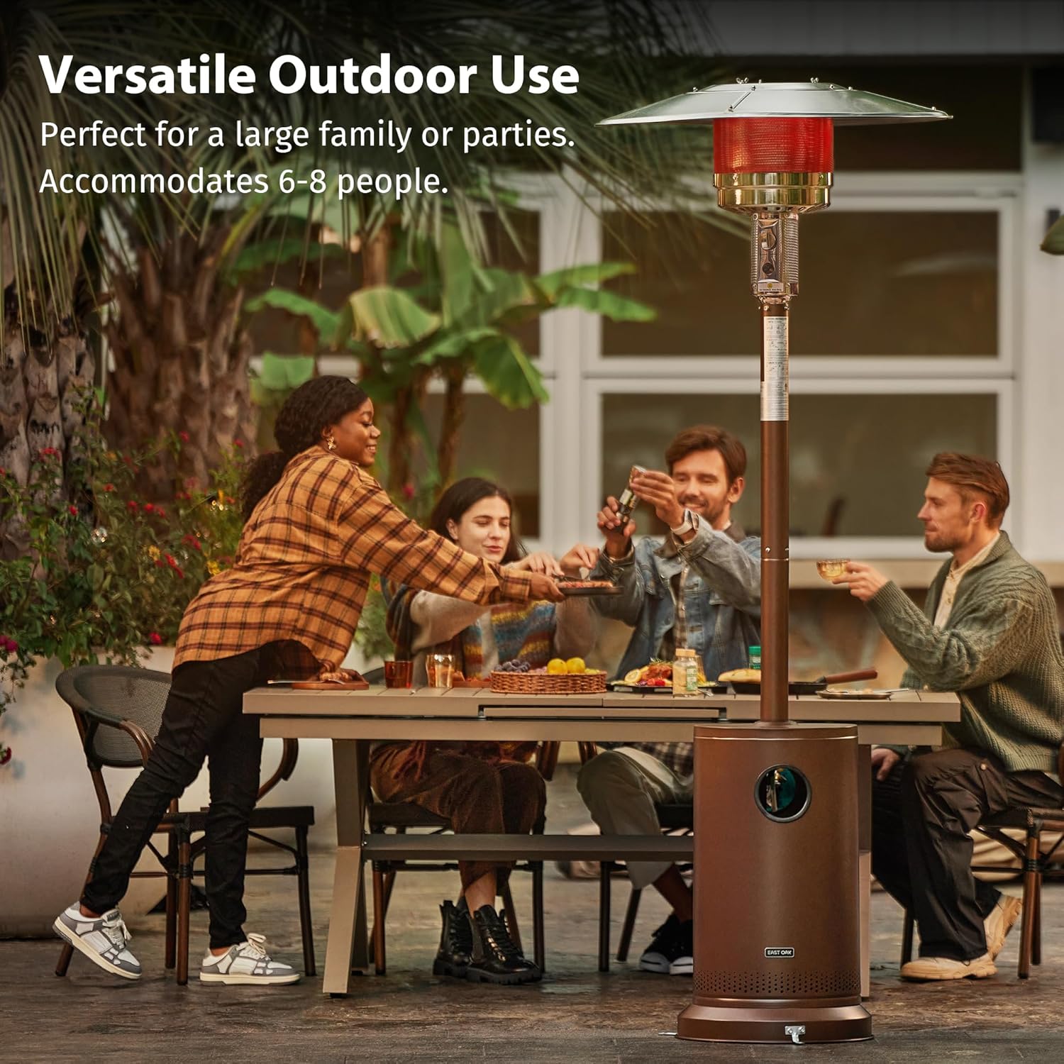 EAST OAK 55,000 BTU Propane Patio Heater