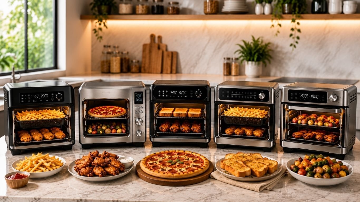 Best air fryer oven 2026 comparison with Ninja Breville COSORI Cuisinart and BLACK+DECKER